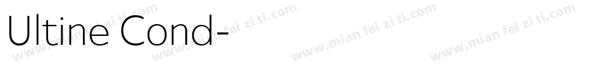 Ultine Cond字体转换